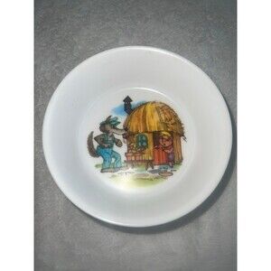Vintage Oneida 3 little pigs kids bowl